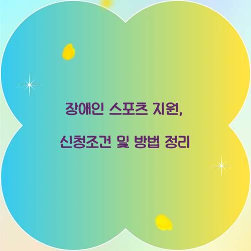 장애인 스포츠 지원