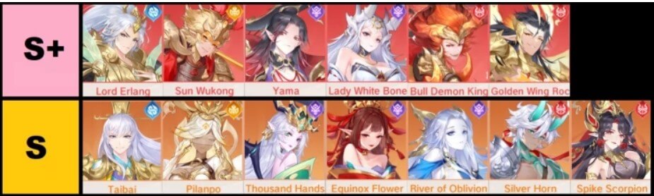 극락 공격 영웅 티어표