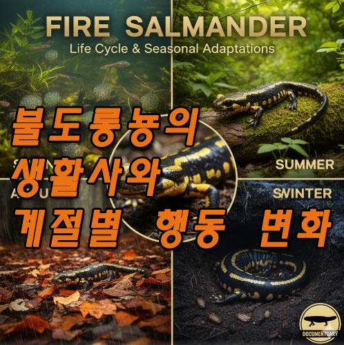 불도롱뇽의 생활사와 계절별 행동 변화