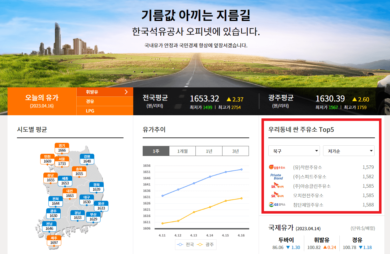 오피넷-홈페이지-사진