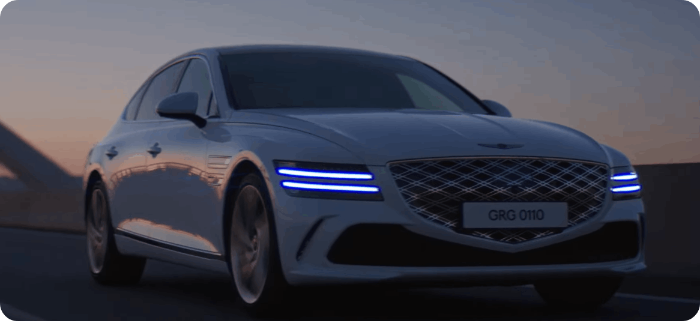 제네시스 g80 주행 이미지