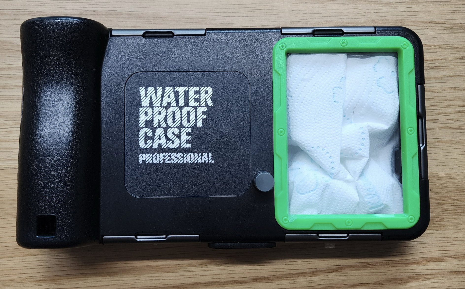 방수케이스방수테스트 휴지삽입락