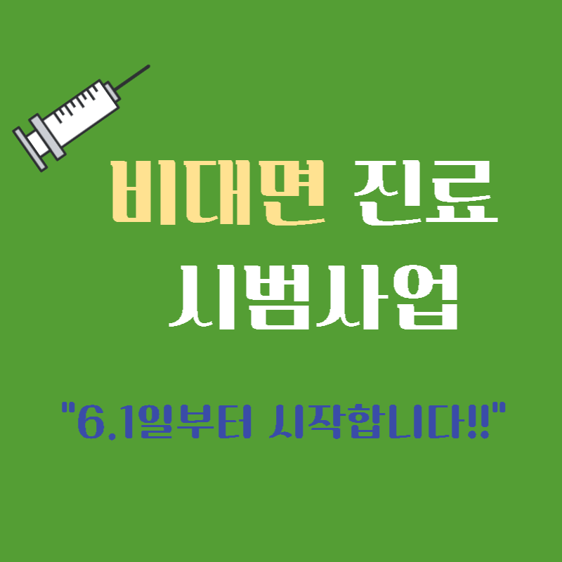 비대면 진료 시범사업 썸네일