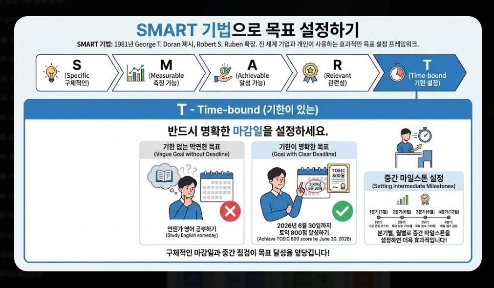신년 목표 세우기 및 작심삼일 극복법