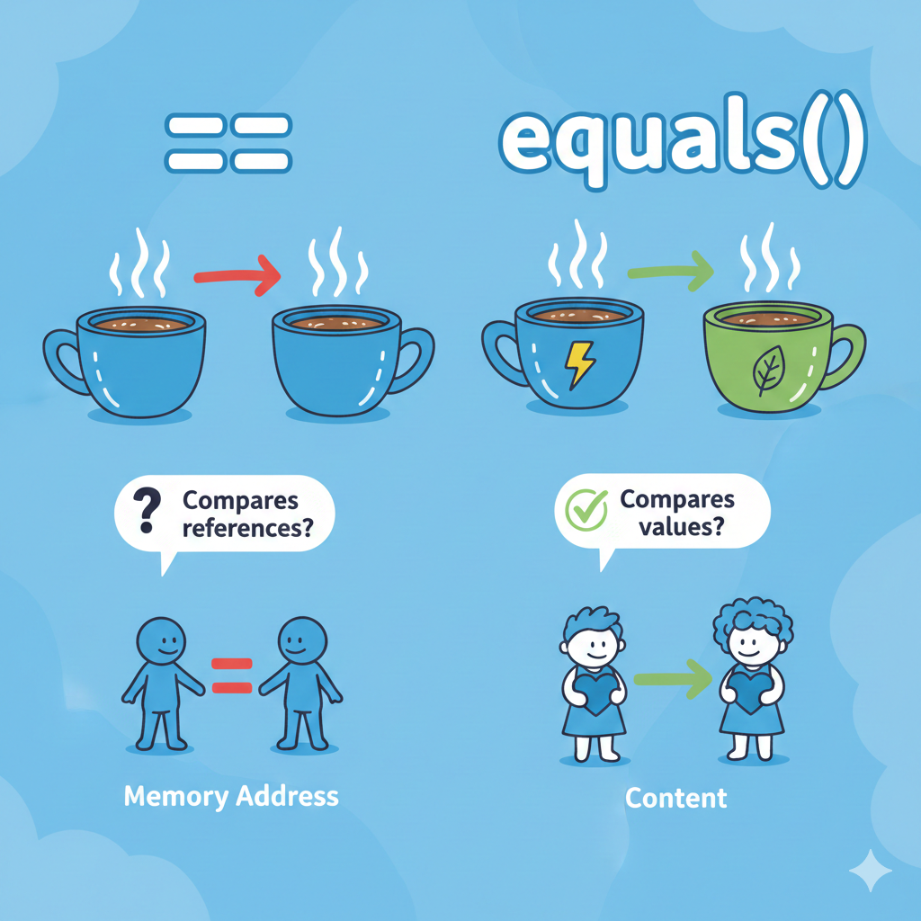 equals()와 == 연산자의 결정적 차이