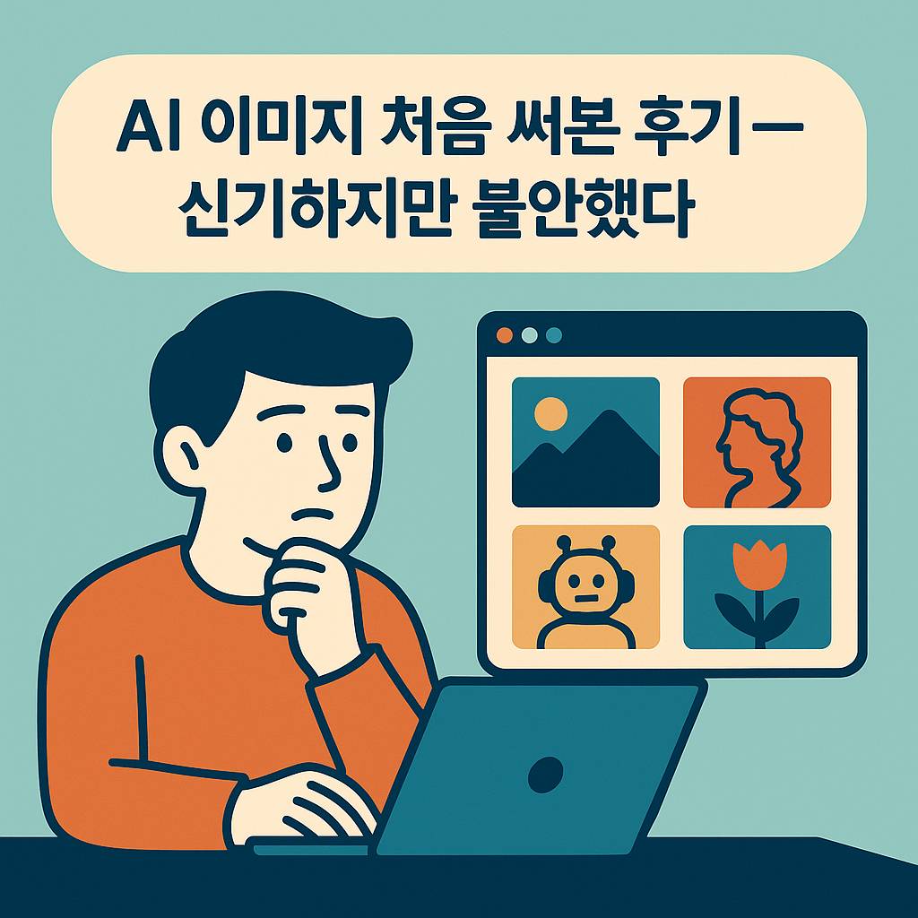 AI 이미지 처음 써본 후기 - 저작권까지 신경 써야 한다는 걸 몰랐다 썸네일