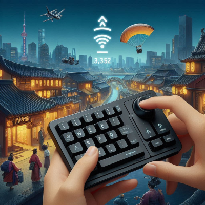 한 손 조작 가능한 로지텍 스타일 무선 키보드