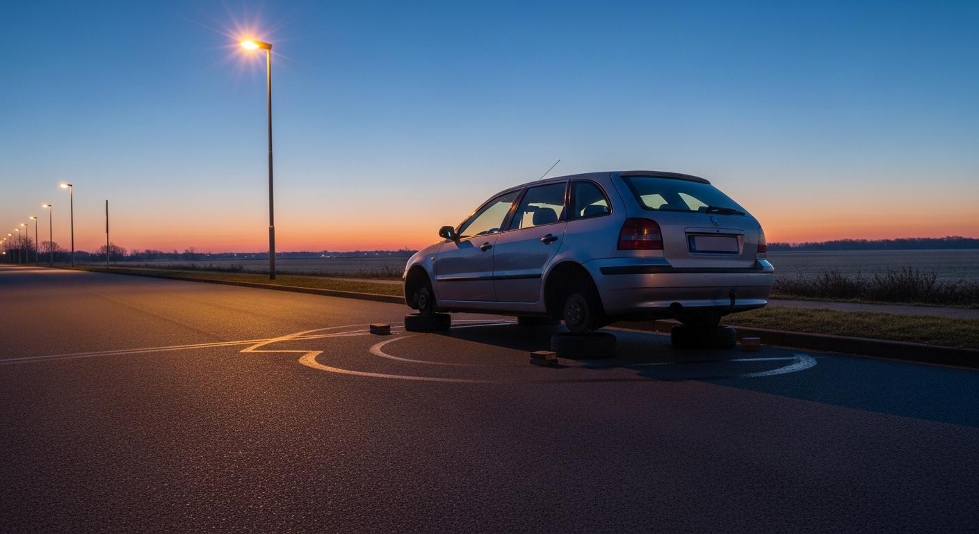 자동차 타이어 도난당하는 꿈