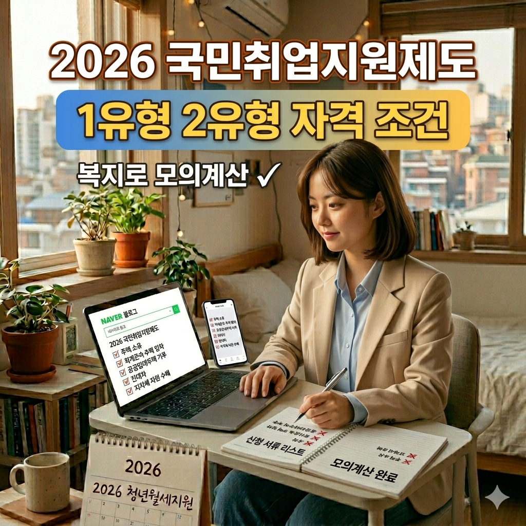 2026 국민취업지원제도 자격 조건 (1유형 2유형)