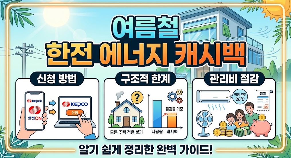 여름철 한전 에너지케시백 설명 이미지사진
