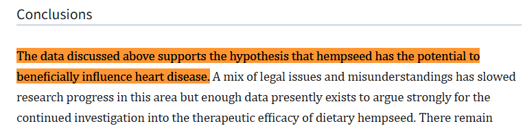 심혈관 건강에 도움되는 논문 내용 표시(잠재적으로 심혈관 질환에 효과적이라는 결론)