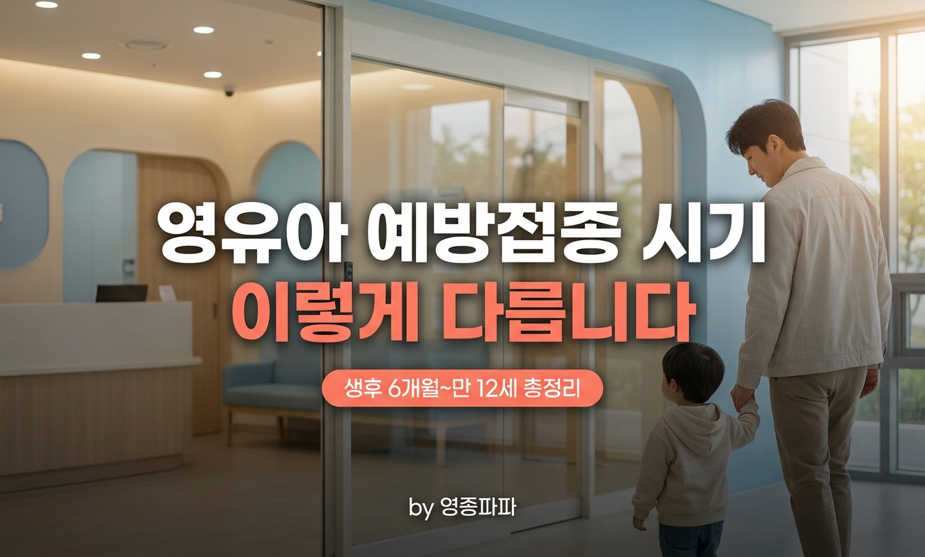 아이 손 잡고 병원 가는 아빠
