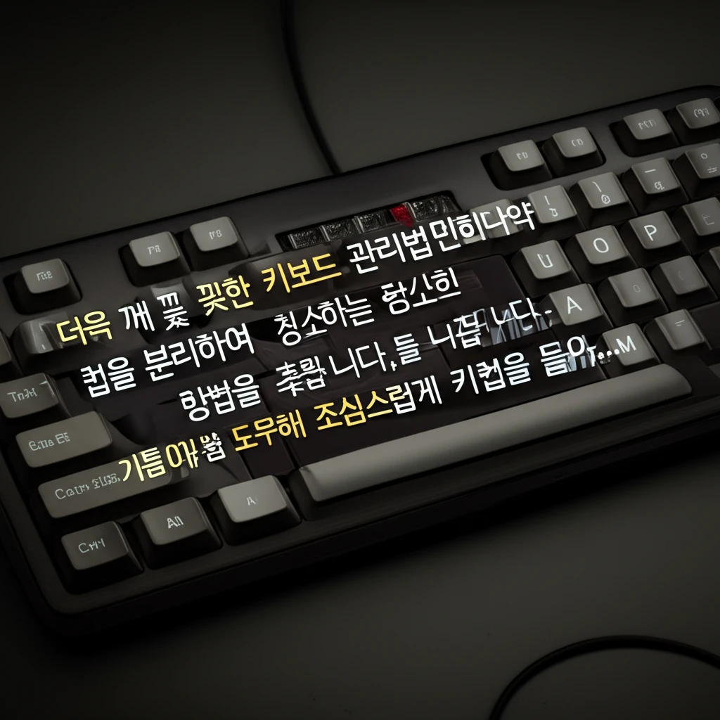 손쉬운 노트북 키보드 청소! 틈새 먼..