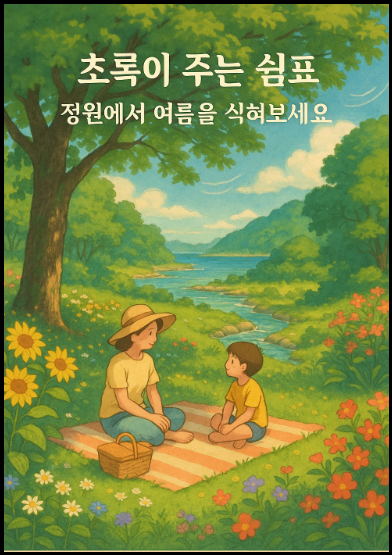 "산림정원" 홍보 포스터