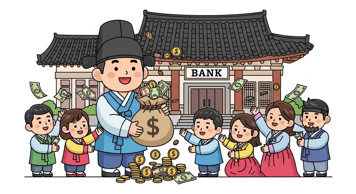 홍길동은행 긴급 생계 지원금 신청 방법