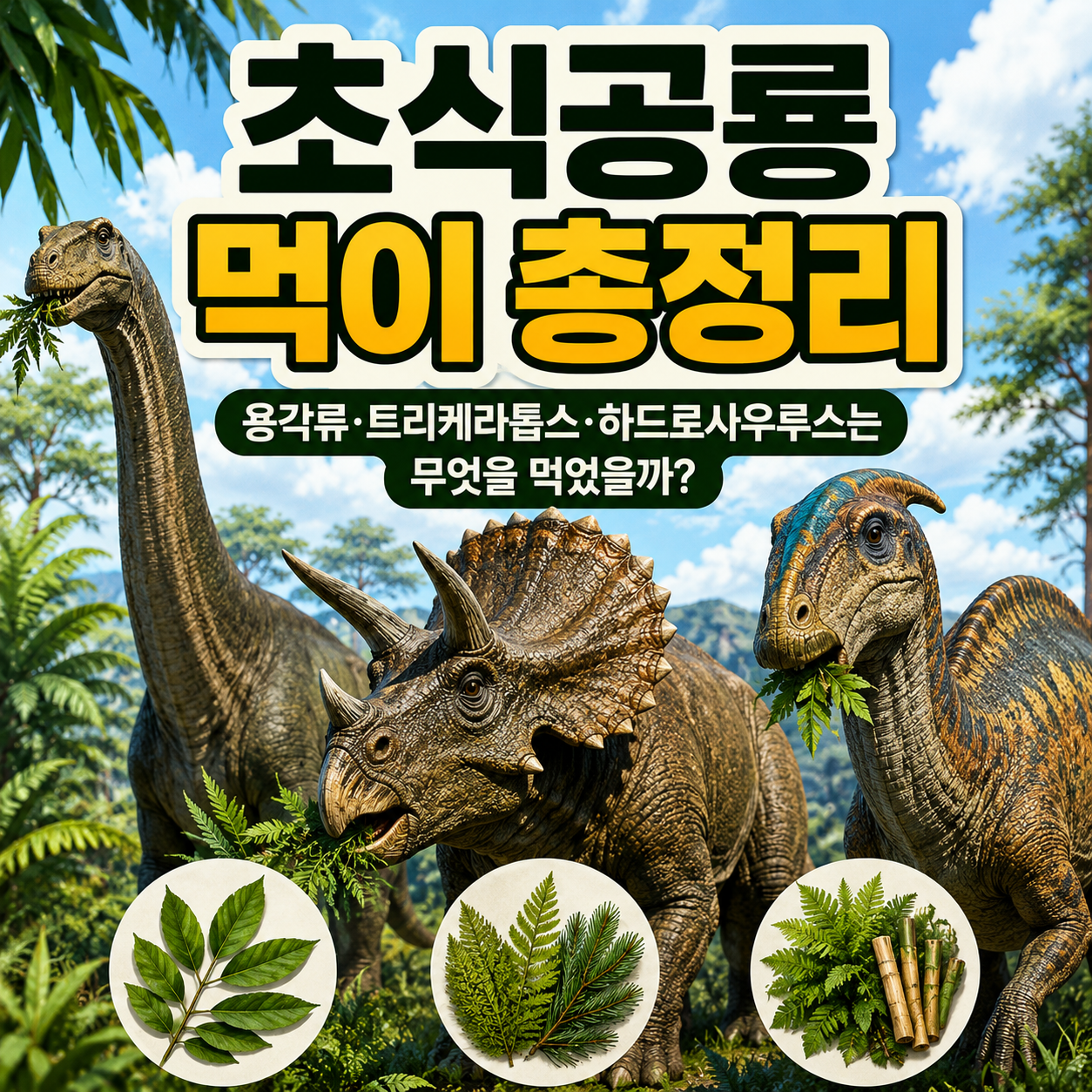 초식공룡 먹이