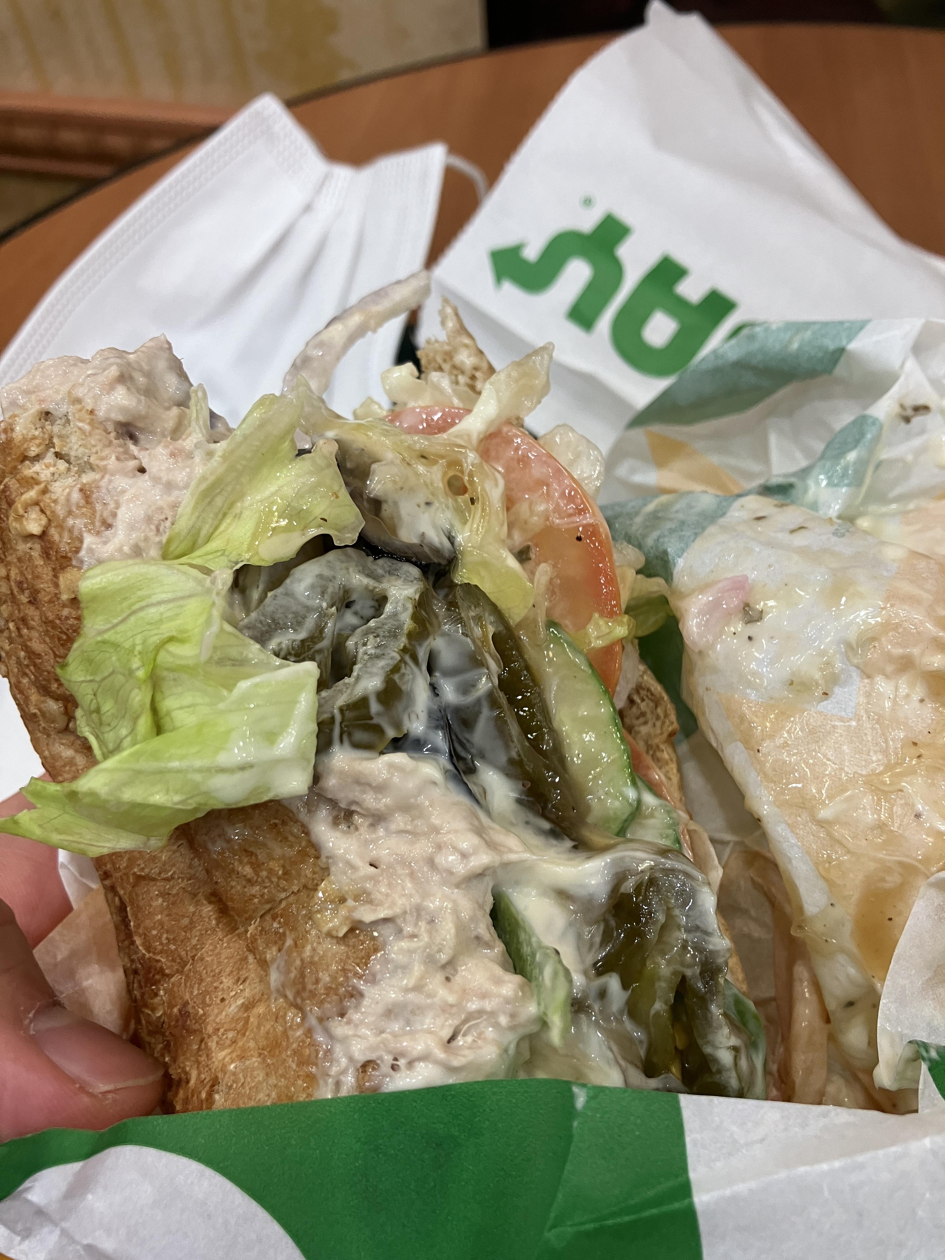 써브웨이 참치샌드위치