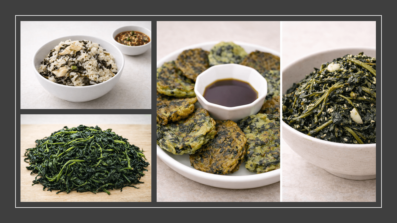 건곤드레 활용 요리 모음 (국, 밥, 전 등 응용 레시피)