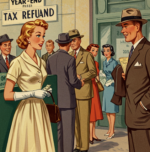 연말정산 환급금을 기다리는 사람들