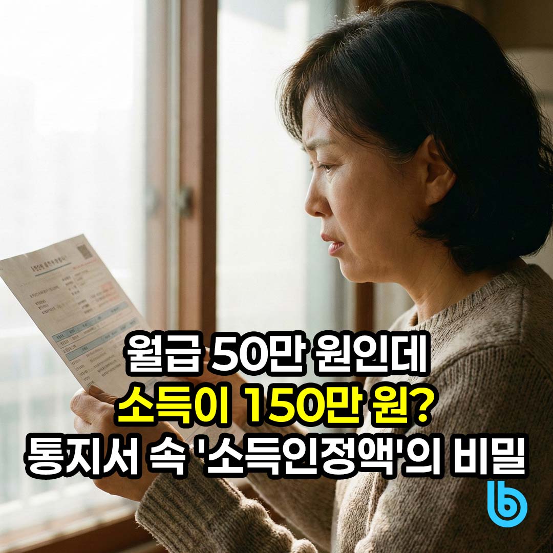 소득인정액 통지서 보는 법