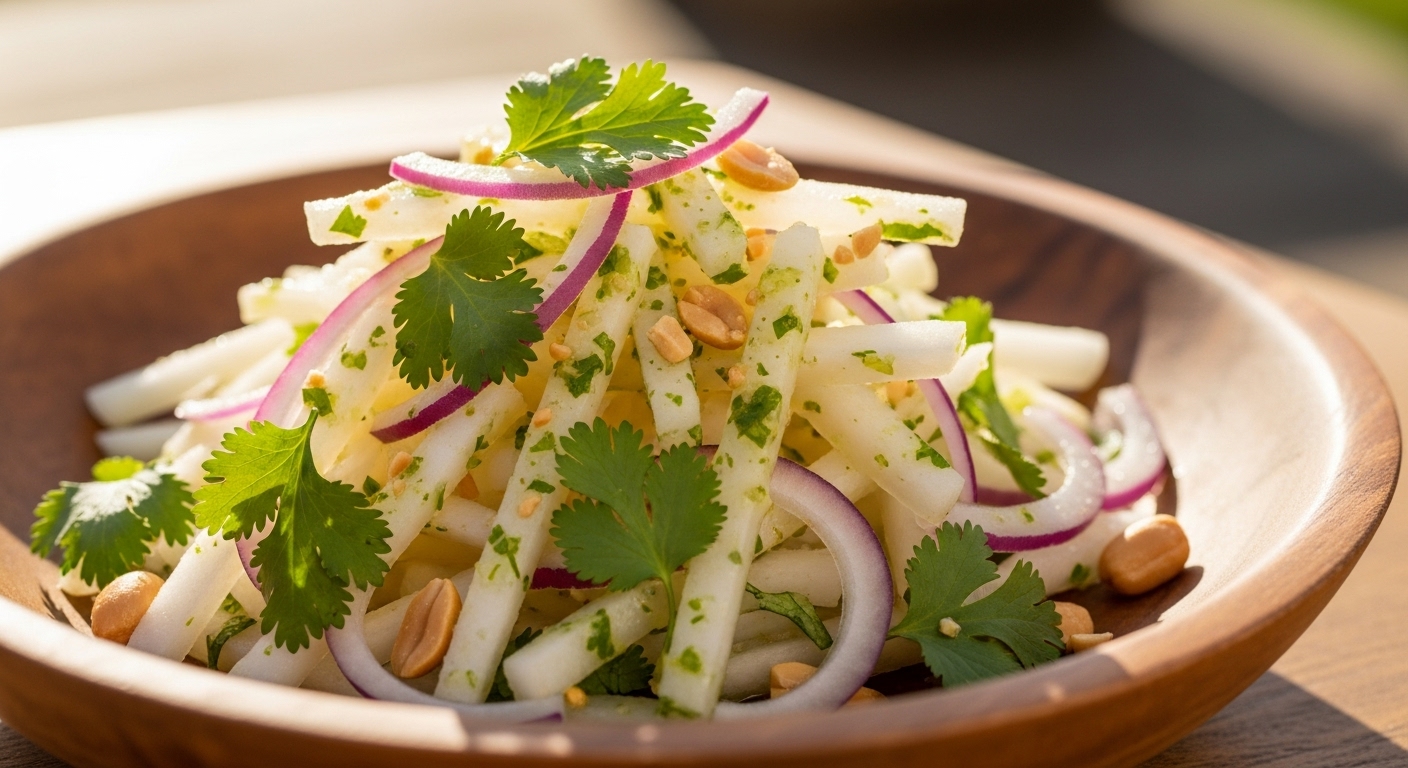 히카마 먹는법 샐러드