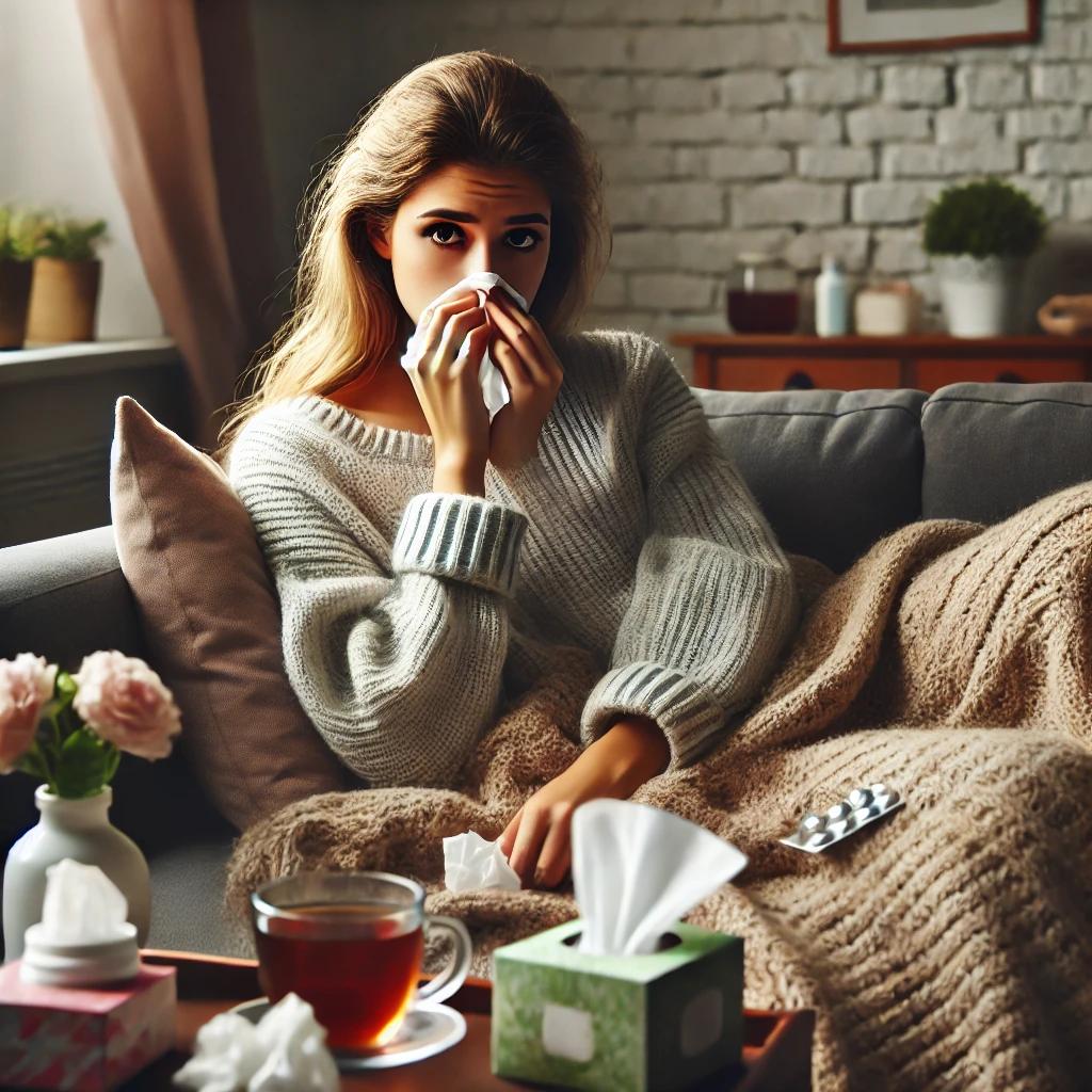 감기 2주만에 또