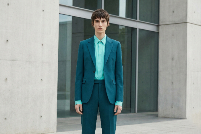 신뢰감을 주는 비즈니스 룩의 정석 트랜스포머티브 틸 톤온톤 배색 스타일링.