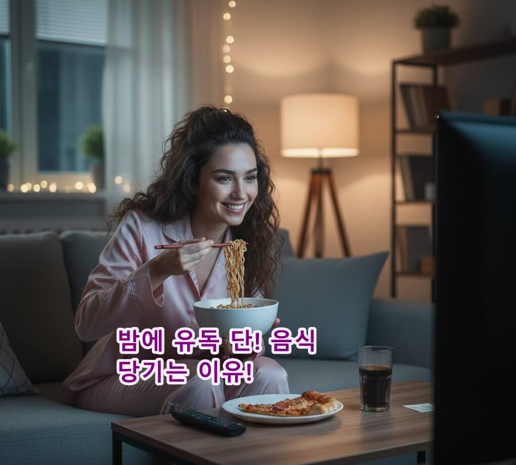 밤에 유독 단! 음식이 당기는 이유!
