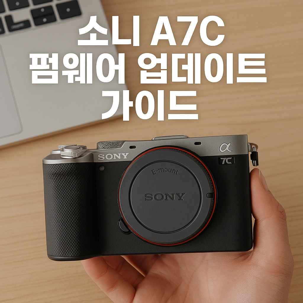 소니 A7C 펌웨어 업데이트 가이드