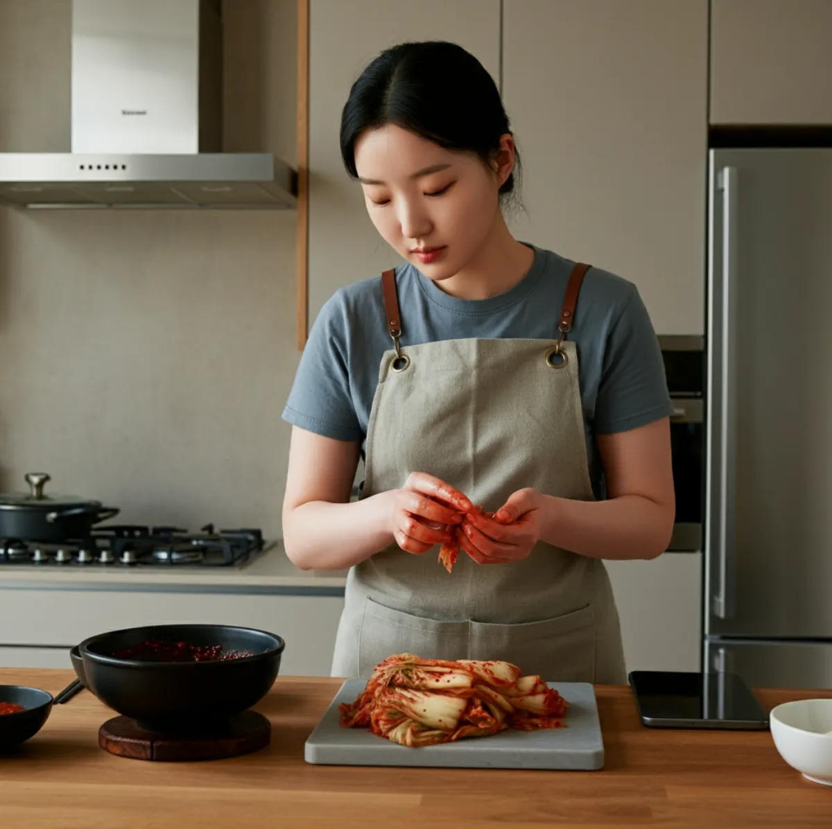 생새우로-김장하는-한국여자03