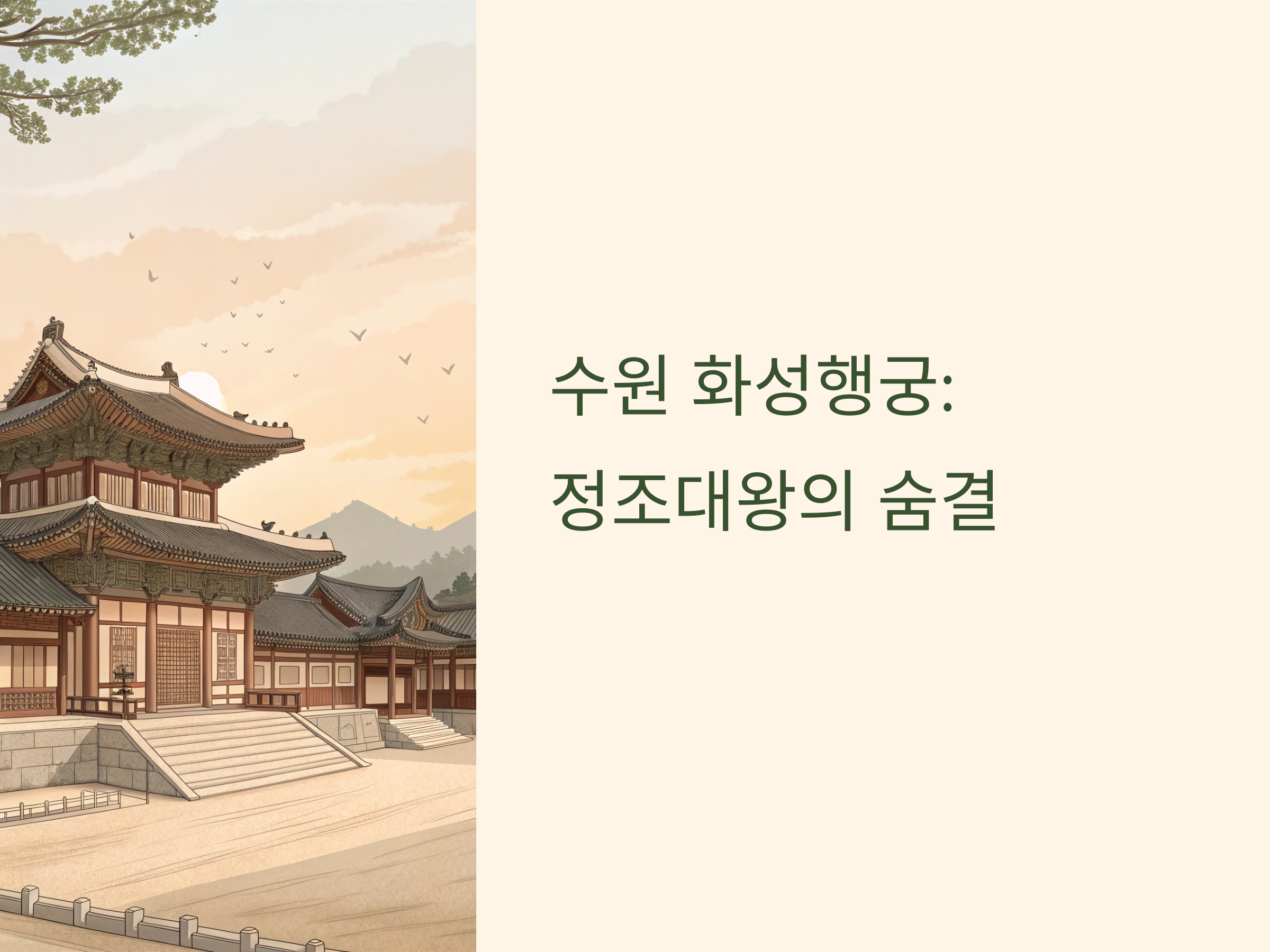 수원 화성행궁: 역사 속으로 떠나는 발걸음, 고즈넉한 산책길에서 만나는 정조대왕의 숨결