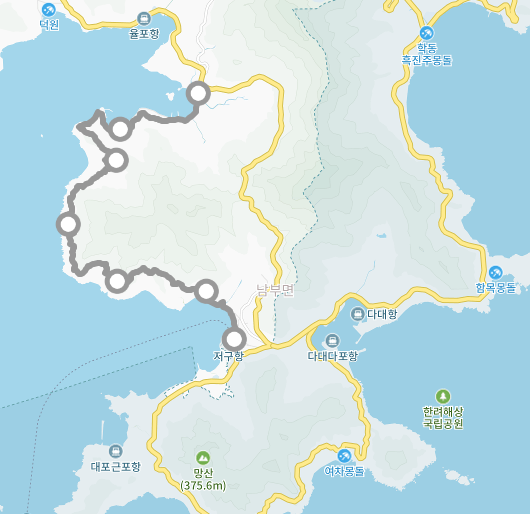 경남 거제도 관광명소 가볼만한곳 둘레길 남파랑길 22, 23, 24코스