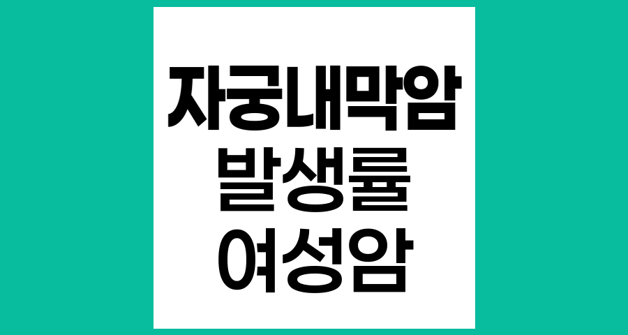 자궁내막암 발생률과 주요 특징 분석