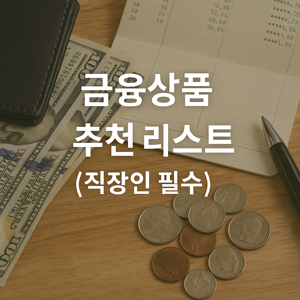 금융상품 추천 리스트 (직장인 필수)