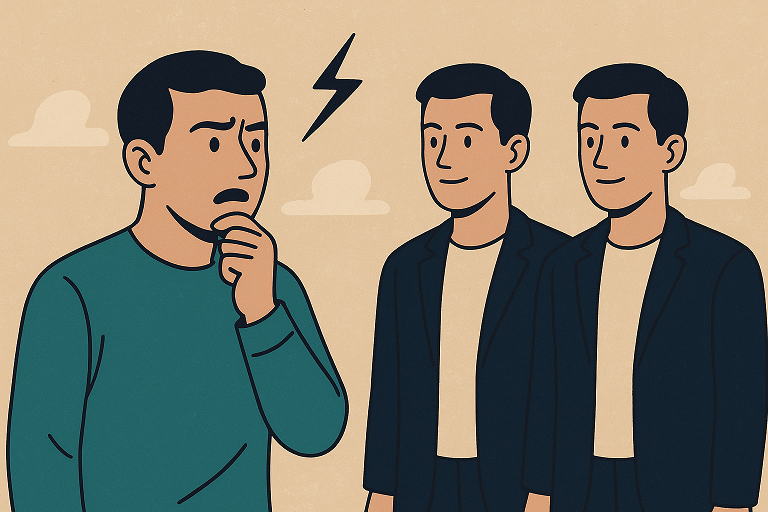 도플갱어라 믿는 착각 도플갱어 증후군 (믿음왜곡,인식불일치,관계불안)