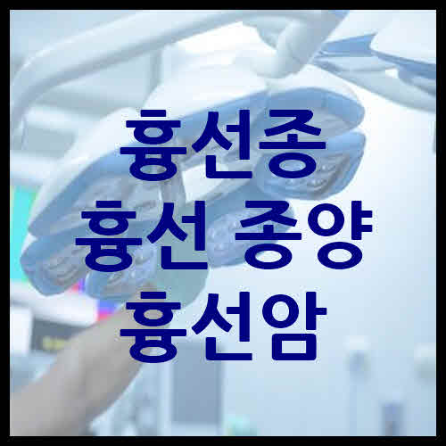 흉선종 일반적인 흉선 종양과 흉선암
