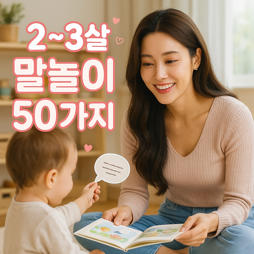 2~3살 언어 발달에 좋은 50가지 말놀이 비법 리스트