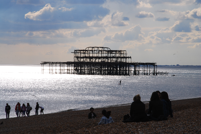 브라이튼 피어의 해질녘