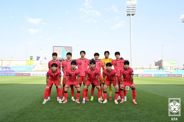 한국 남자 U17 대표팀이 U17 아시안컵 4강전에서 사우디에 패했다.(대한축구협회 제공)
