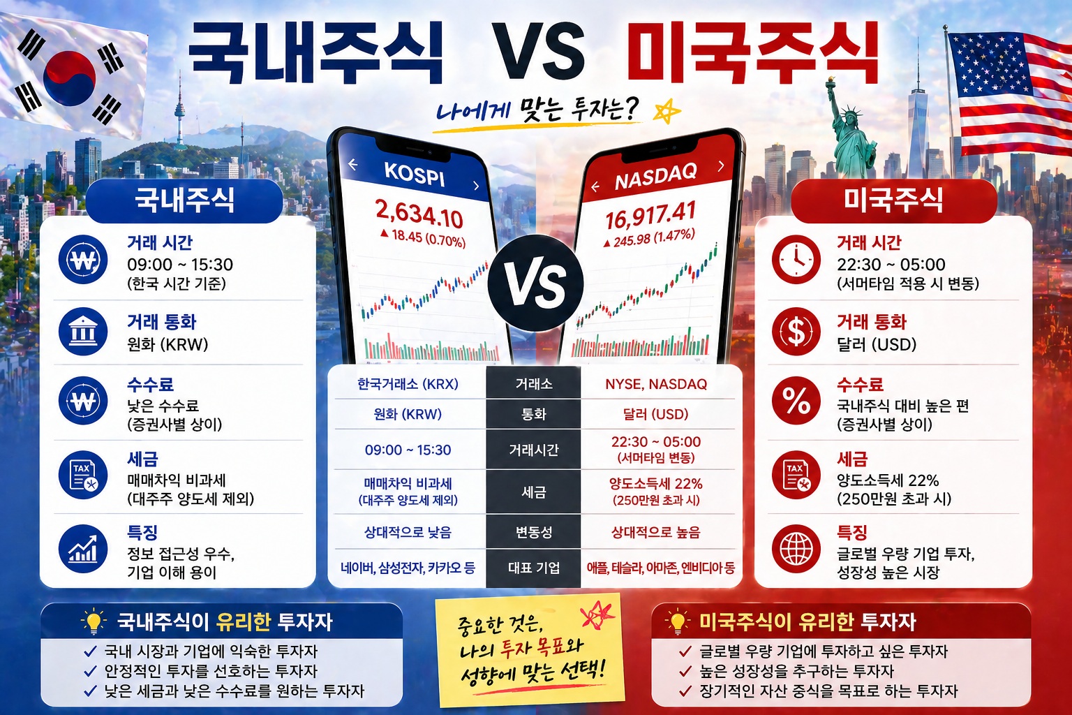 국내주식 VS 미국주식