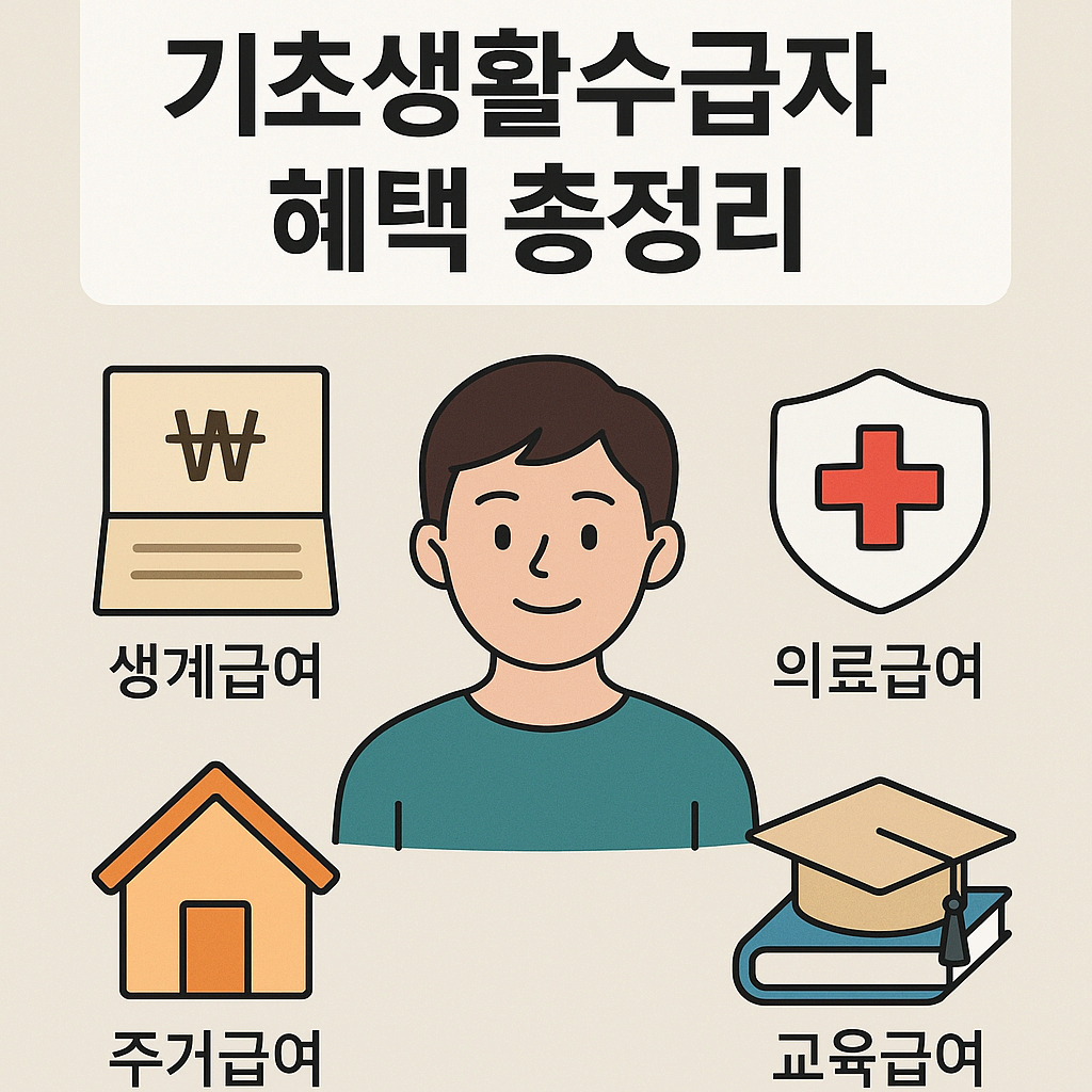 2025 기초생활수급자 혜택 총정리｜알아두면 유익한 모든 지원금과 조건