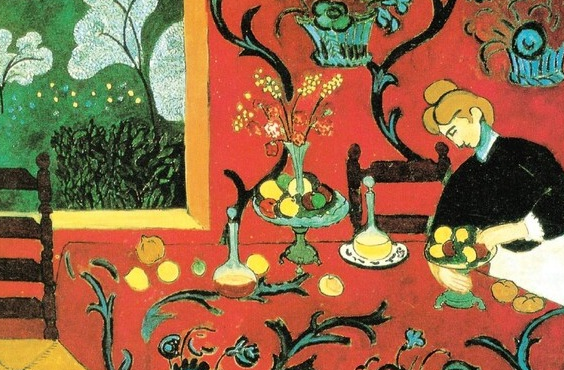 마티스 색의 해방과 행복의 구성