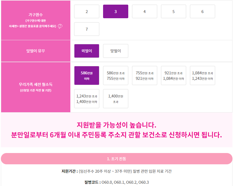 고위험임산부확인사이트절차