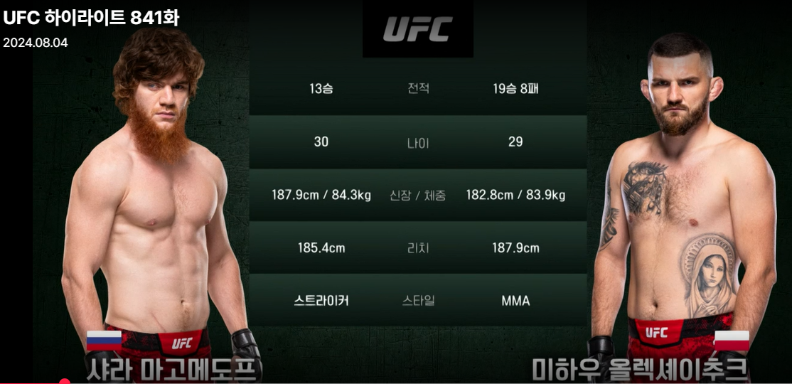 ufc-abc7-하이라이트-마고메도프-올렉셰이추크