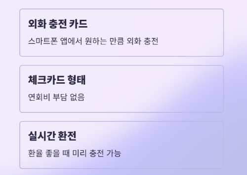 2025년 인기 트래블카드 4종 실사용 후기