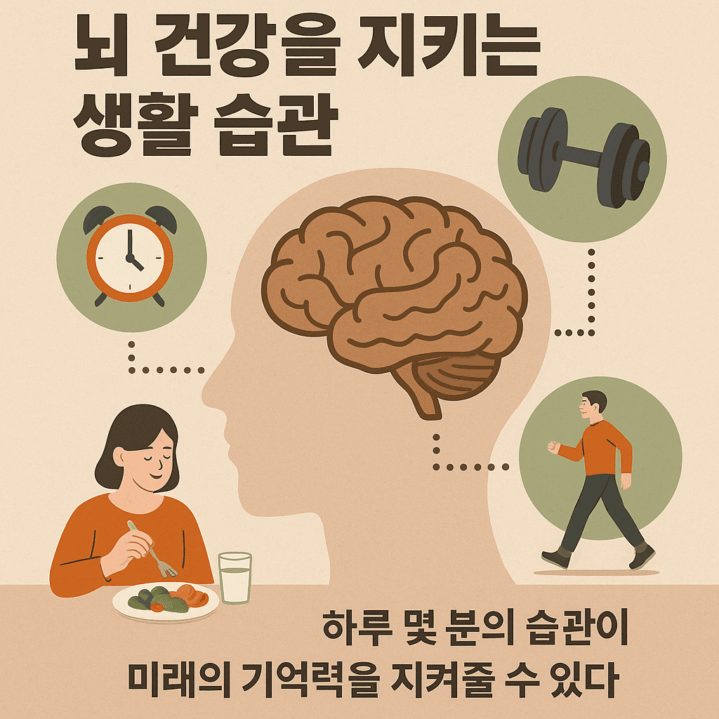 뇌 건강에 좋은 생활 습관