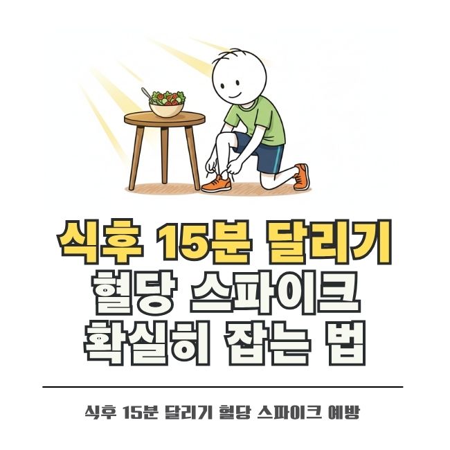 식후 15분 가벼운 달리기의 혈당 조절 효과