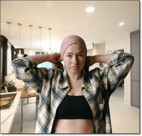 암 치료 중인 여성