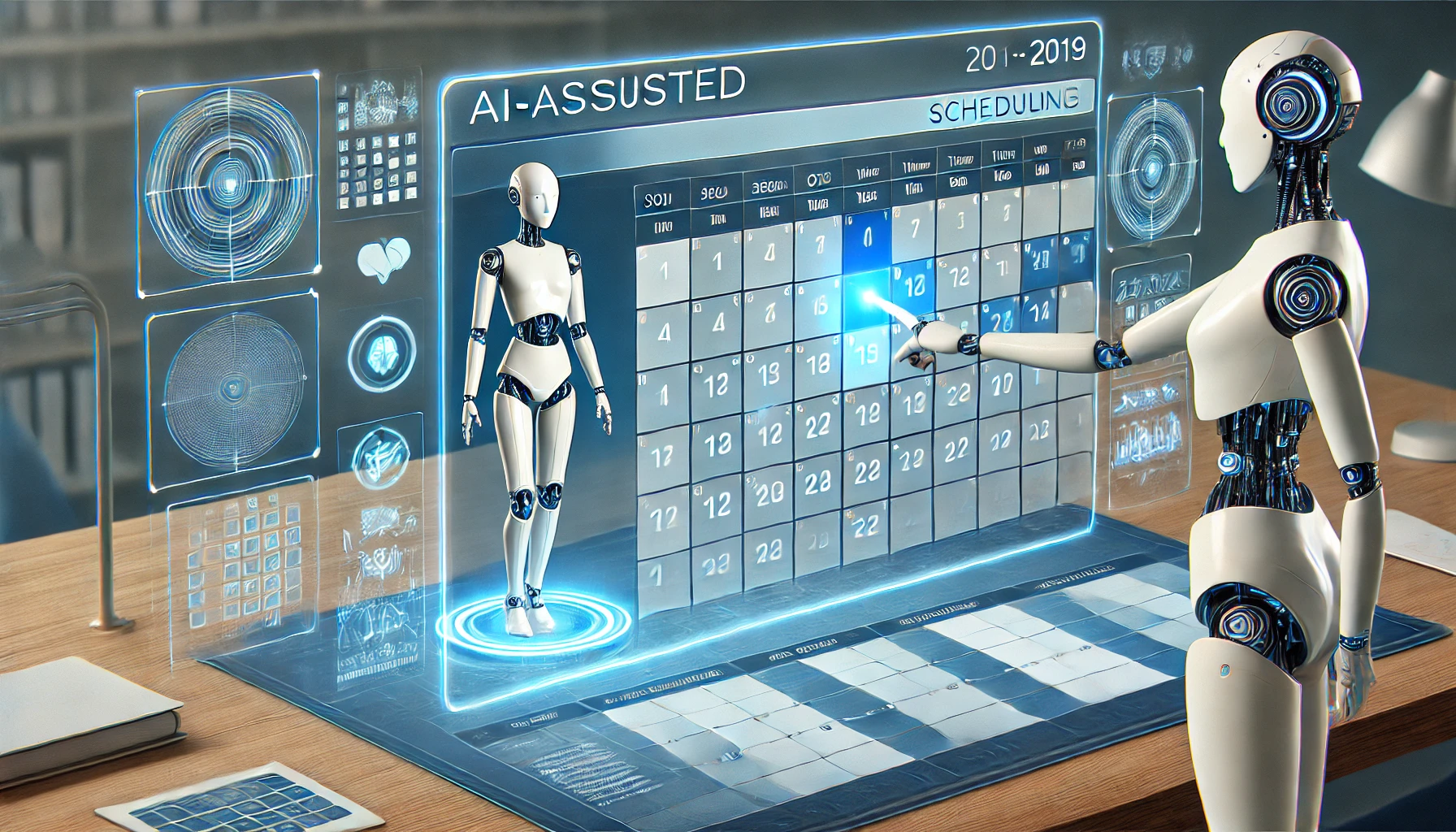 ai가 일정관리 하는 모습 연출