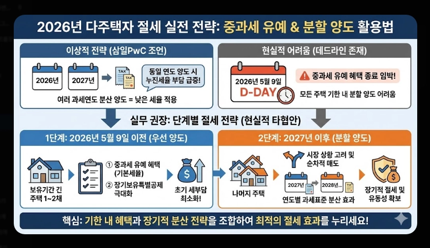 다주택자 기본세율 적용 가이드 [5월 9일 데드라인] 주택 수 산정 및 장특공 활용 전략